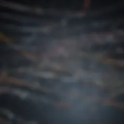 Visual representation of line data structure