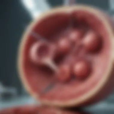 Illustration of Bone Marrow Transplantation Bone marrow transplant procedure illustration