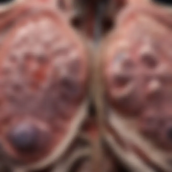 Illustration showing differential diagnoses for pulmonary nodules
