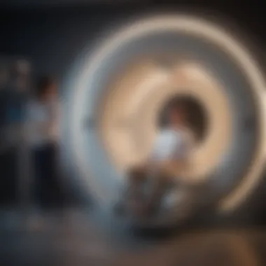 Comfort in Open MRI Scanning Patient experiencing comfort during an open MRI scan
