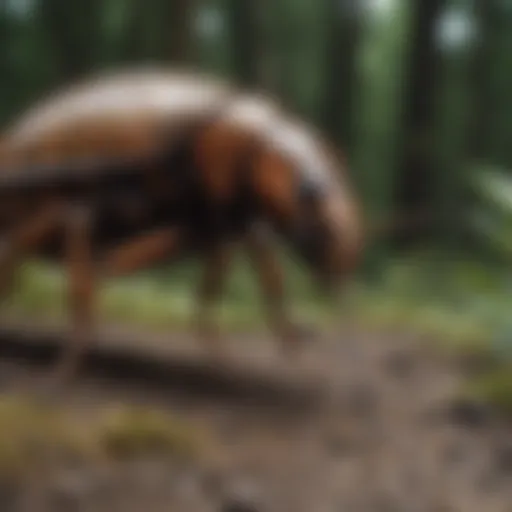 A natural roach predator in its habitat