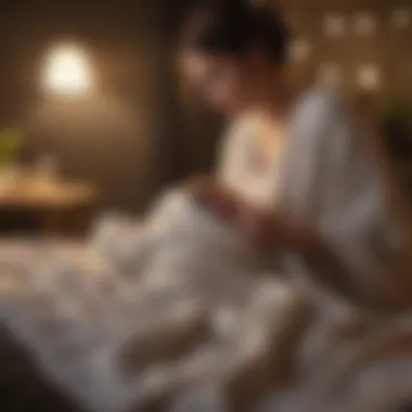 Ensuring Comfort for Your Baby Parent adjusting baby blanket in a dimly lit room