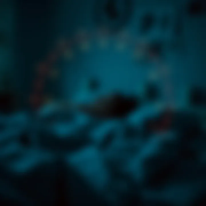 Illustration of sleep cycle affected by substance withdrawal