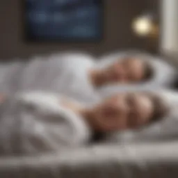 Illustration depicting the stages of sleep and waking