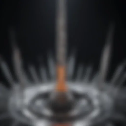 Close-up of a spinal tap needle showcasing its intricate design