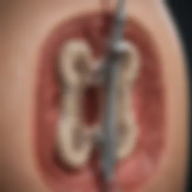 Lumbar Puncture Technique Explained Diagram illustrating the lumbar puncture technique