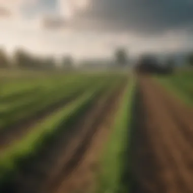 Sustainable Agriculture Practices A lush green field illustrating sustainable agriculture practices