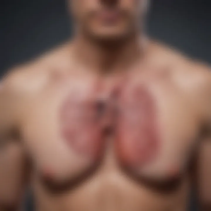 Flowchart outlining management strategies for patients with COPD and inguinal hernia.