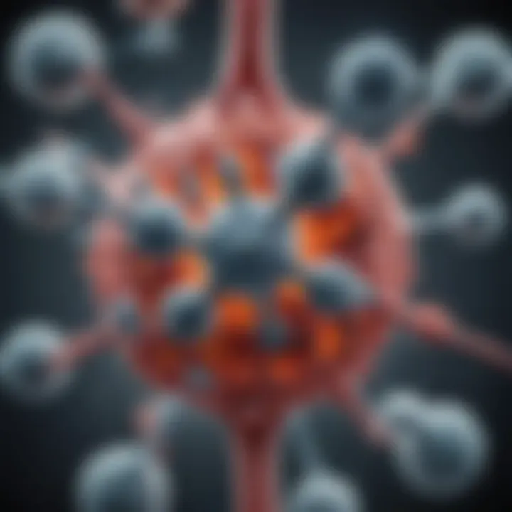Chart illustrating the mechanism of action of monoclonal antibodies