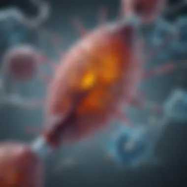Insulin and Its Receptor: A Biochemical Encounter Detailed representation of insulin binding to its receptor on a cell membrane