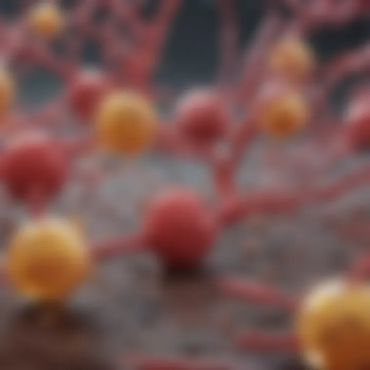 Diagram illustrating the biochemical role of prostaglandins