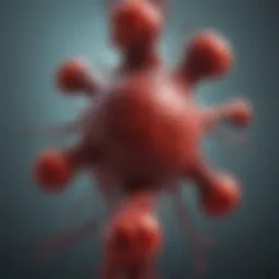 Illustration depicting the formation of a blood clot in a blood vessel
