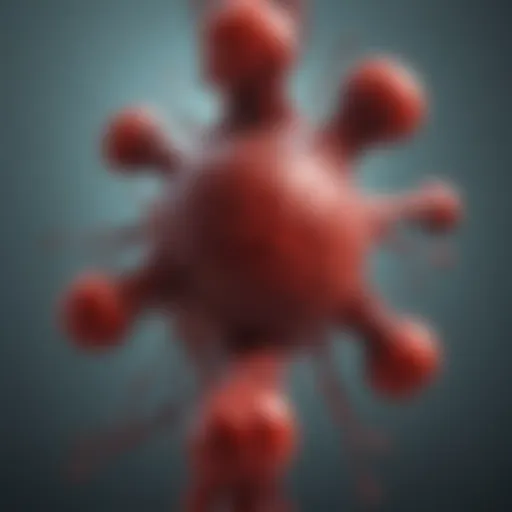 Illustration depicting the formation of a blood clot in a blood vessel