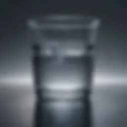 A crystal-clear glass of water reflecting purity.