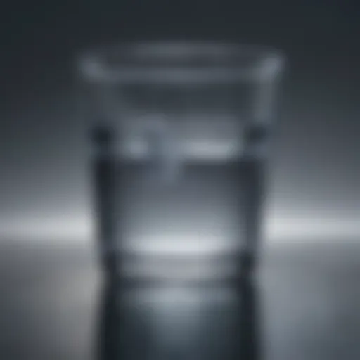 A crystal-clear glass of water reflecting purity.