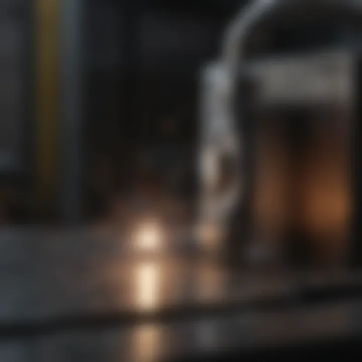 Aluminium welding setup showcasing tools and materials